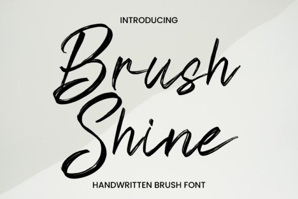 Brush Shine: Elevate Your Design Projects with Authentic Script Typography