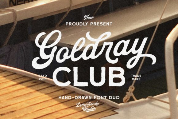 Goldray Club: Where Retro Charm Meets Modern Typography