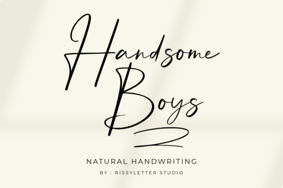 Handsome Boys: The Script Font That Elevates Every Creative Project