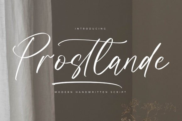 Prostlande: Elevating Visual Identity with Modern Handwritten Elegance