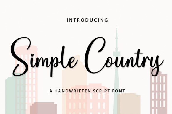 Simple Country: A Delicate Script for Elegant Design