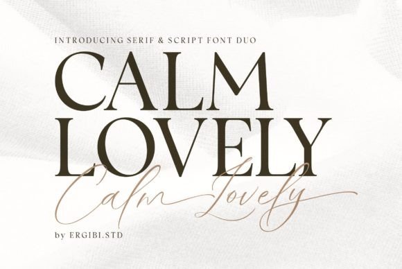 Unveiling the Elegance of Calm Lovely: A Modern Duo for Premium Design